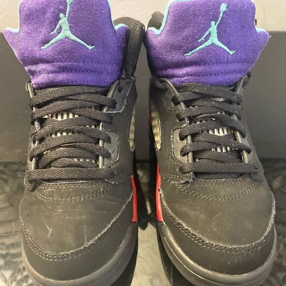 Nike Air Jordan 5 Retro "Top 3" Black Fire Red Metallic GrapePS SZ 1Y CZ2990-001 - Picture 6 of 14